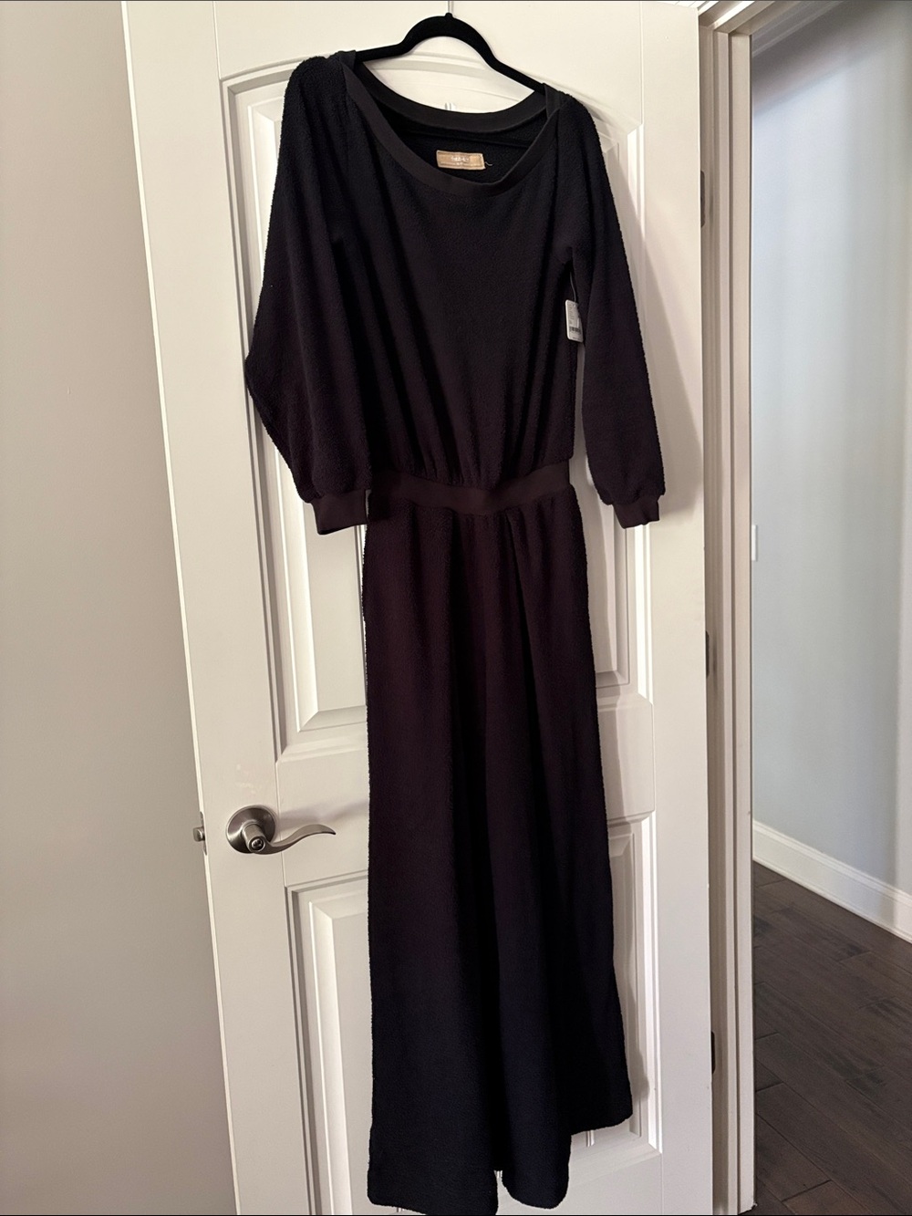 Free People Black Wide-Leg Jumpsuit